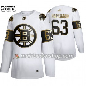Boston Bruins Brad Marchand 63 Adidas 2019-2020 Golden Edition Weiß Trikot Authentic - Kinder